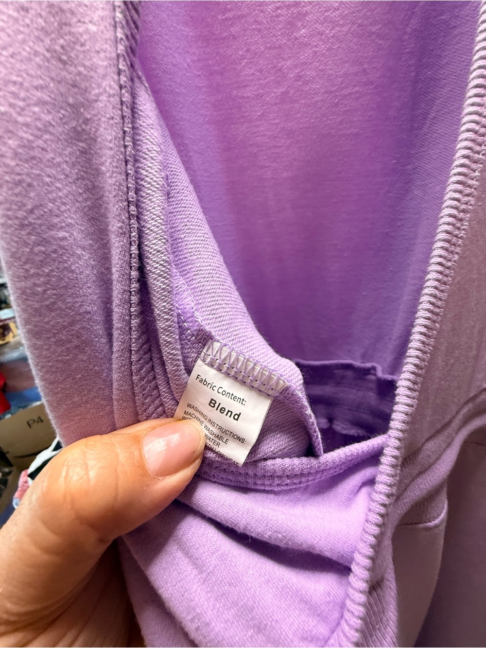 Cap-Sleeve Lilac Drawstring Jumpsuit - Picture 9 of 9